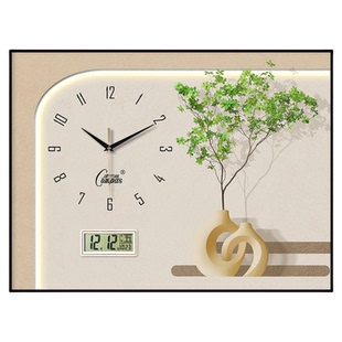 康巴丝电表箱装饰画带钟表遮挡时钟总开关盒配电箱盖板画挂钟遮丑