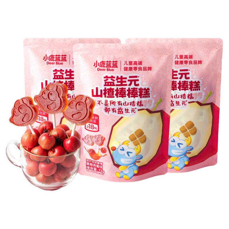 小鹿蓝蓝益生元山楂棒棒糕儿童
