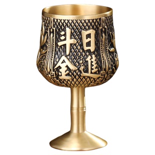 黄铜酒杯上供贡杯供奉财神关公上贡小酒杯子净水供水杯佛堂供杯