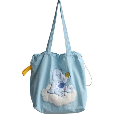 原创刺绣小熊甜美单肩包