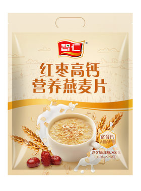 智仁高钙营养袋装小包早饭燕麦片