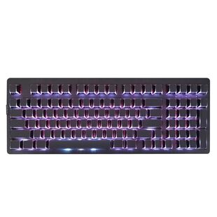 佐赫ZH980黑透蜘蛛网机械键盘电竞游戏有线蓝牙静音键盘无线茶轴
