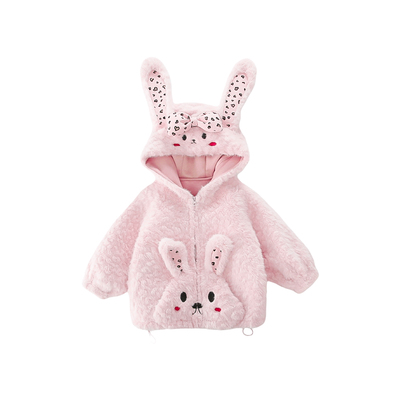 女童秋冬加绒外套2025新款