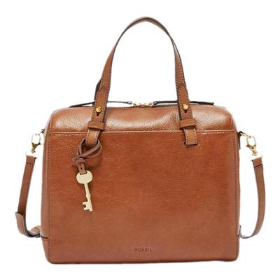 化石皮质小号柔软复古风单肩包