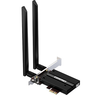 COMFAST AX200台式机千兆无线网卡5G双频3000M速率WIFI6+蓝牙5.2二合一主机内置PCIE接口信号接收器