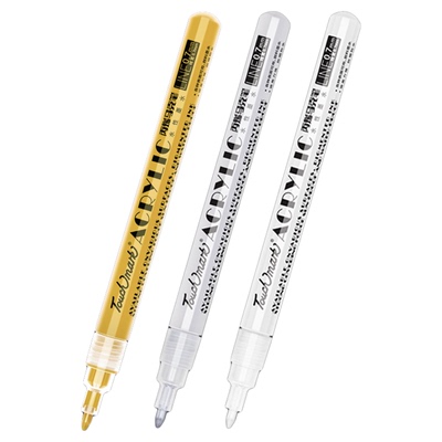 touch mark金色马克笔补色笔记号笔高光笔涂鸦笔油漆笔防水描胎笔