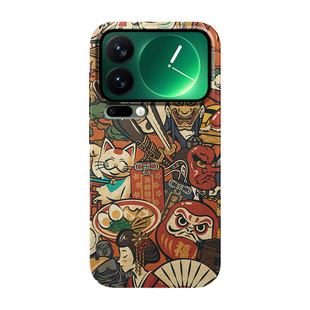 magsafe磁吸浮世绘神社适用小米17ultra手机壳小米17promax全包防摔15超薄硬壳MIX4创意日系civi4pro保护套14