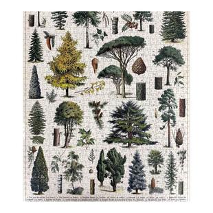 Cavallini拼图1000片美国进口美式复古成人益智玩具裱框植物园