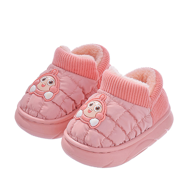 防水儿童秋冬包跟棉拖鞋婴幼儿