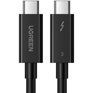 绿联雷电4/3数据线双头typec移动硬盘Thunderbolt3高清8k显示器usb3.1电脑音视频投屏全功能40Gbps高速传输线