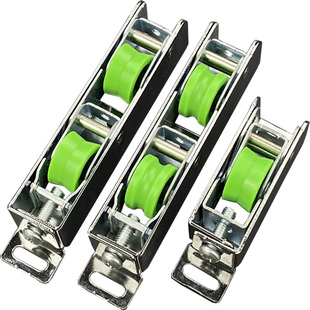 承重型断桥铝门窗滑轮60 70 80 90推拉移门窗静音轮轨道轴钢滚轮