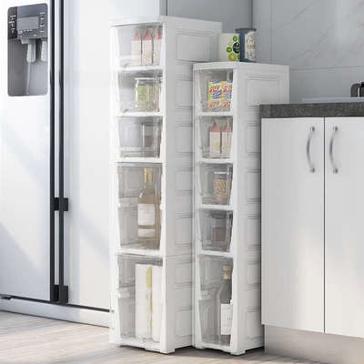 18cm宽夹缝收纳柜子抽屉式加高厨房缝隙多层卫生间窄储物柜置物架