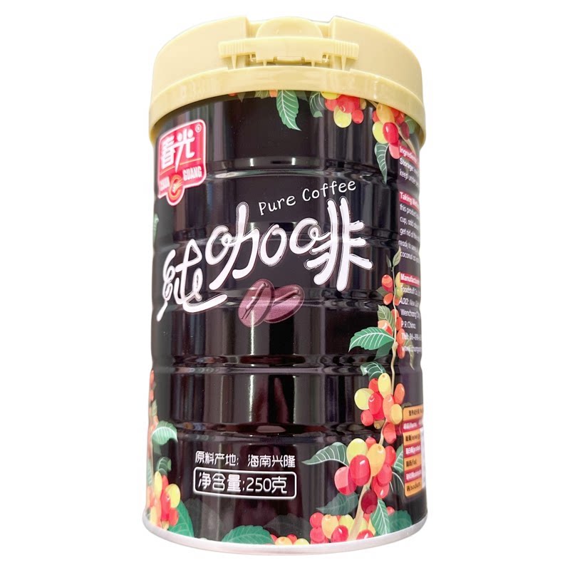 春光纯咖啡250g原产地兴隆咖啡豆