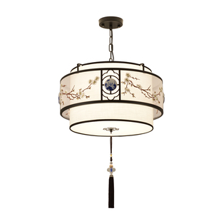 餐厅吊灯中国风复古酒店茶楼包间饭厅餐桌灯简约创意书房新中式灯