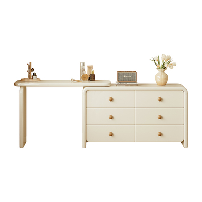 【奶酪】治愈系梳妆台斗柜一体