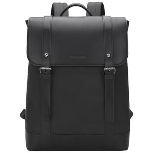 ELLE HOMME翻盖双肩包男款通勤背包电脑包大容量旅行背包学生书包