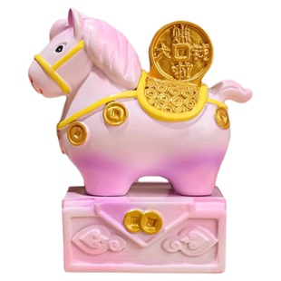 小马福福玉玺摆件马上有钱成功文创伴手礼2026马年吉祥物新年礼物
