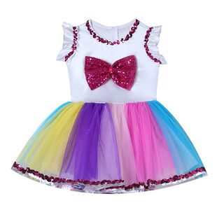 六一儿童舞蹈演出蓬蓬裙女童幼儿园表演合唱服可爱公主洋气连衣裙