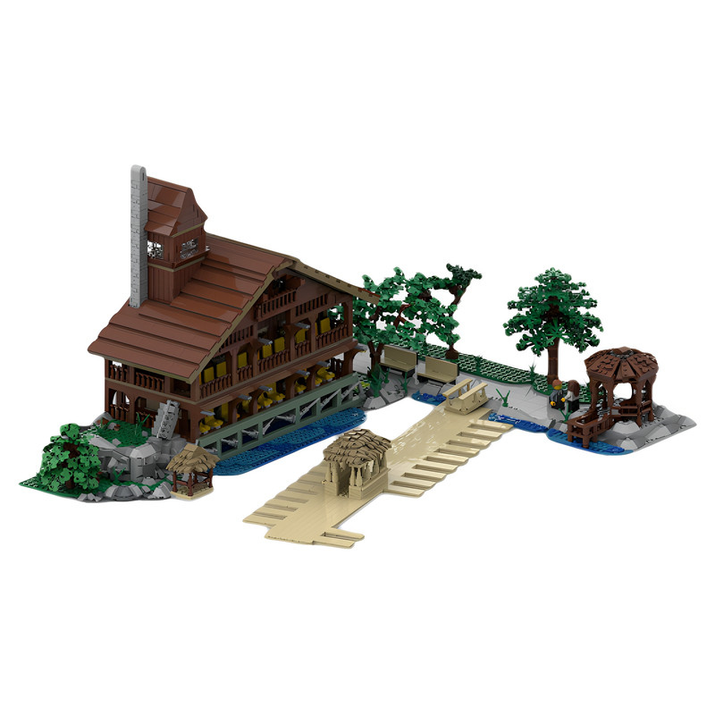 高砖零件MOC-184826小木屋积木