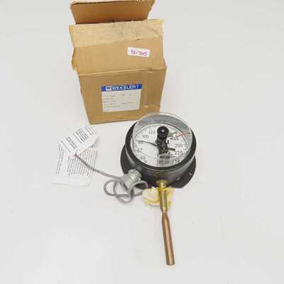 Weksler 423EJ 30-240F Gas Actuated Thermometer Direct Mount