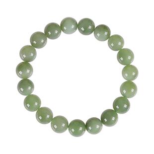 和田玉碧玉手串亲宝水晶天然俄料粉青碧玉手链女玉石饰品散珠