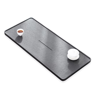 2026中式天然整块乌金石头茶盘排水式办公家用长方形高端功夫茶台