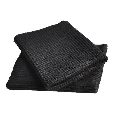 纯棉黑针织弹力无缝袖口裤脚罗纹