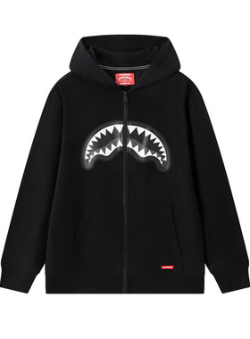SprayGround鲨鱼嘴连帽开衫卫衣