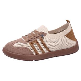 中老年人妈妈鞋老北京布鞋女士步锦轩旗舰店正品飞织软底老人女鞋