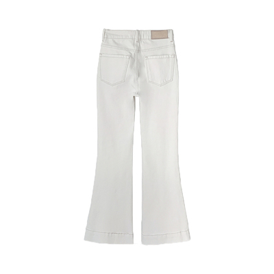 西草儿8063超模裤白色微喇牛仔裤