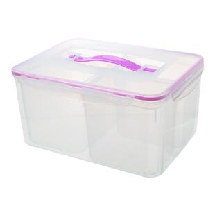 四分格收纳盒多双格五谷杂粮保鲜盒家用谷物密封盒食品级厨房米桶