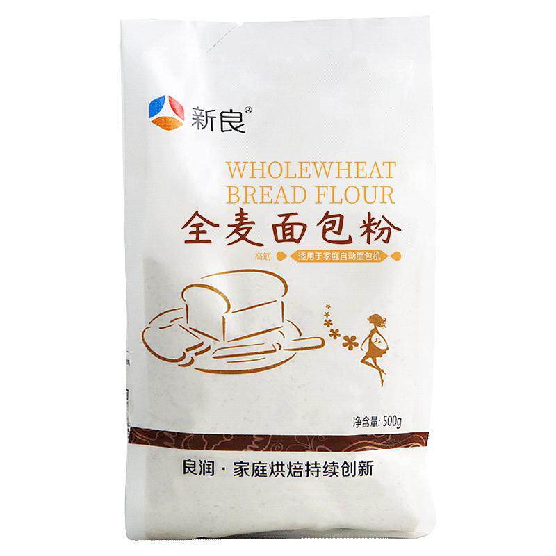 新良全麦烘焙原料高筋面粉500g