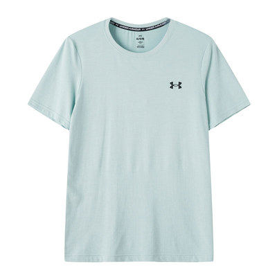 【自营】UA安德玛短袖T恤新款男装休闲服健身蓝色运动半袖6010591