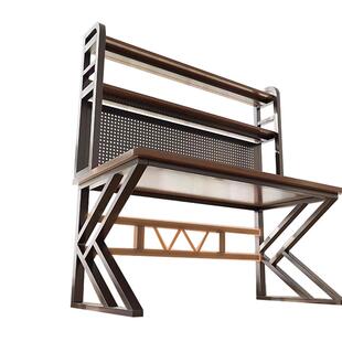 台式电脑桌家用书桌书架一体桌子办公桌洞洞板学习桌卧室电竞桌椅