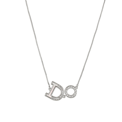 超精致字母项链通勤百搭