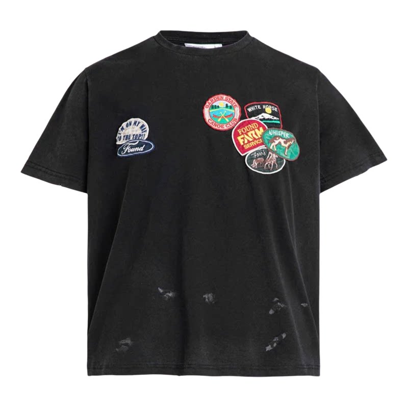 【Profound】Multi Patch Washed Tee多徽章贴布涂鸦水洗做旧T恤