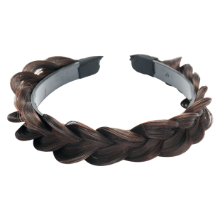 遮白发头饰2025新款发箍高颅顶假发宽边鱼骨麻花辫发夹发卡防掉九