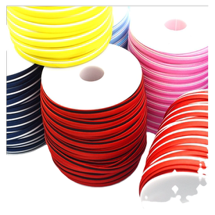 旗袍包边条滚边丝带盘扣带子双色免烫绸缎衣服镶边彩色织带色丁条