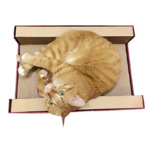 出口日本瓦楞纸猫抓板麻抓板麻爪耐用猫玩具猫玩具宠物用品抓板