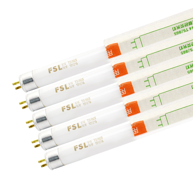 佛山照明T5荧光灯管三基色日光灯管家用走廊过道8w14w28镜前灯1.2