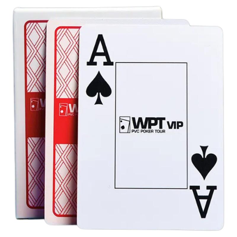 WPT德州扑克牌塑料扑克牌比赛竞技专用牌防水防折磨砂牌PVC大字