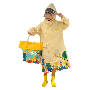 2025年新款儿童雨衣女童男童一年级小学生带书包位上学专用防雨服