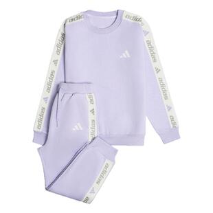 男女儿童休闲长袖卫衣卫裤套装春季adidas阿迪达斯官方轻运动