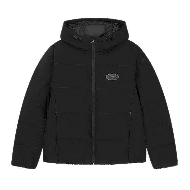 乔丹加厚保暖羽绒服立领爸爸外套