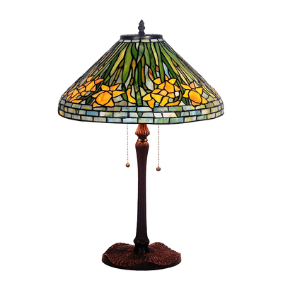 HAUTY蒂凡尼美式水仙花床头台灯