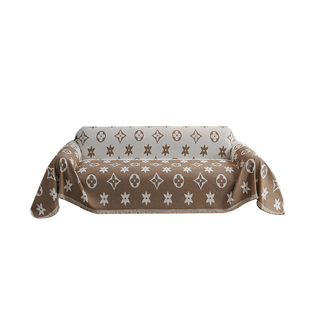 现代轻奢沙发盖布四季通用雪尼尔沙发巾高级感防滑全包沙发套盖毯