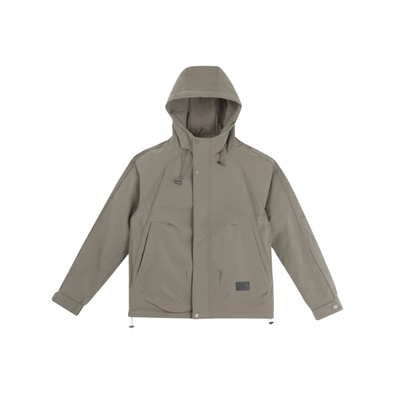 男士夹棉外套秋冬季2025新款潮牌休闲宽松工装风连帽二棉加厚夹克