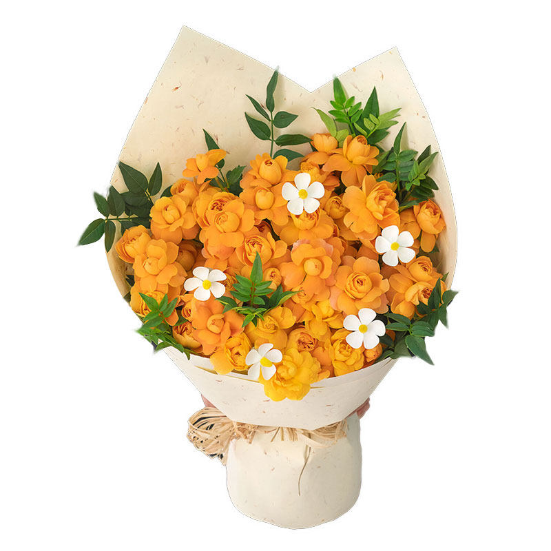 网红果汁阳台玫瑰花束成都花店