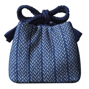 春泥加厚收纳旅行包布袋茶壶公道杯茶道茶具茶杯中号布包