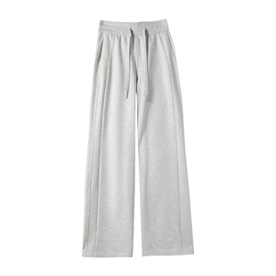 alex stevens春秋季新款运动裤女宽松阔腿裤高腰显瘦休闲裤卫裤子